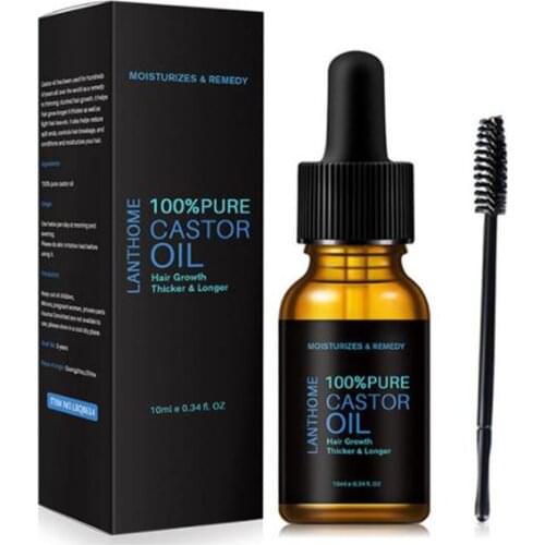 Natural Formula Pure Castor Oil Eyelashes Growth Serum Hair Treatment Eyebrow Fast Growth Liquid Makeup Eyelash Enhancer