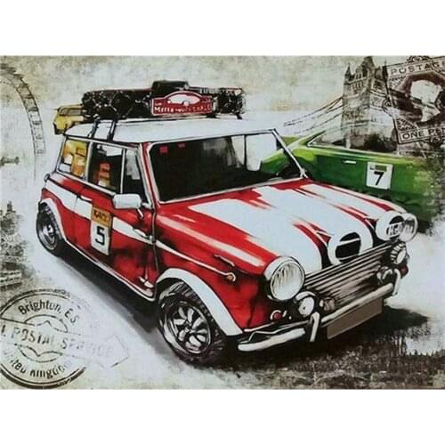 5d full square diamond painting car scenery diamond mosaic 3d round stick diamond embroidery crafts