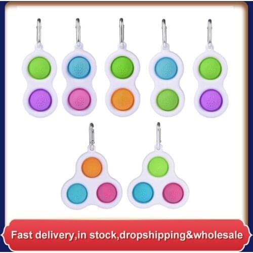 Press Fidget Simple Dimple Toy Silicone Stress Relief Hand Toys Decompression Toys For Kids Adults Home Office