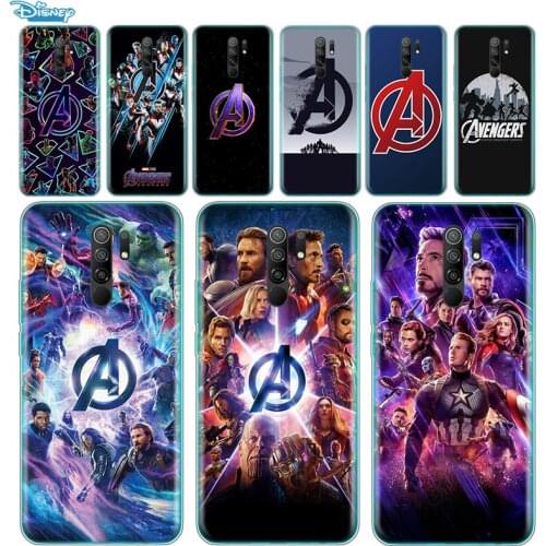 Transparent Cover Marvel Avengers Logo For Xiaomi Redmi K40 K30i K30T K30S K30 K20 10X GO S2 Y2 Pro Ultra Phone Case