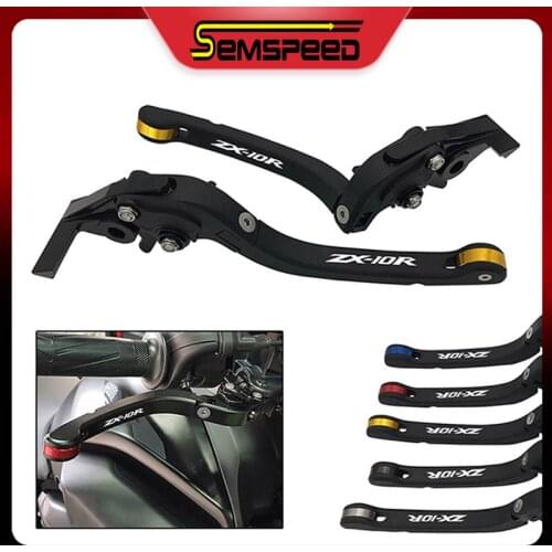 For Kawasaki Ninja ZX10R ZX-10R ZX 10R 2004-2005 2006-2015 2016-2020 Motorcycle CNC Adjustable Folding Clutch Brake Levers