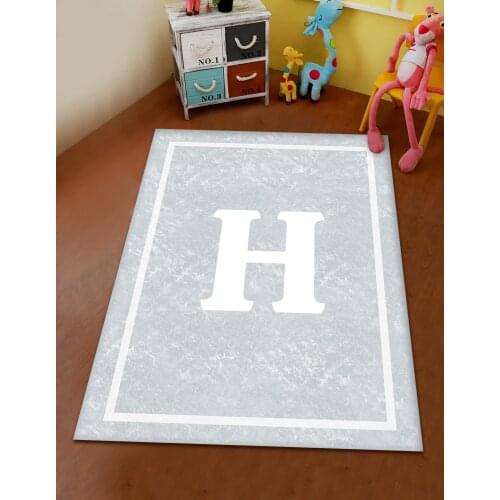 Grey white H letter patterned modern carpet runner round carpet kitchen carpet free shipping soft tissue bedroom living room