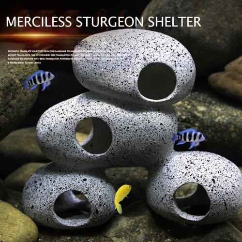 Fish Shrimp Shelter Breeding Tank Cichlid Stones Snapper Dodging House Simulation Cave Fish Tank Pond Landscaping Aquarium Rock