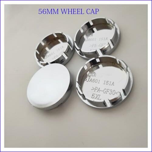 56MM Universal Wheel Hub Cover Modification Hub Caps Electroplating wheel Cover Smooth Arc Surface Car Tire Cover Car Styling