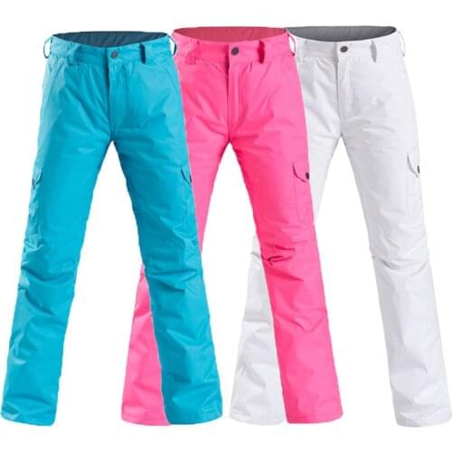 2020 Waterproof Warm Snow Pants Women Thick Ski Trousers Woman Windproof Snowboard Ladies Clothes Winter Female Sport Wear