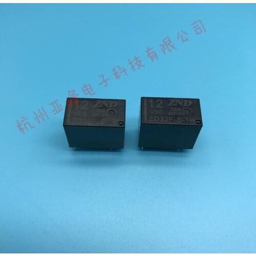 10pcs ZD32F-S-1H-05VDC ZD32F-S-1H a Set of Normally Open 4-Pin 10a250vac Zhende Relay ZND HF32F-G