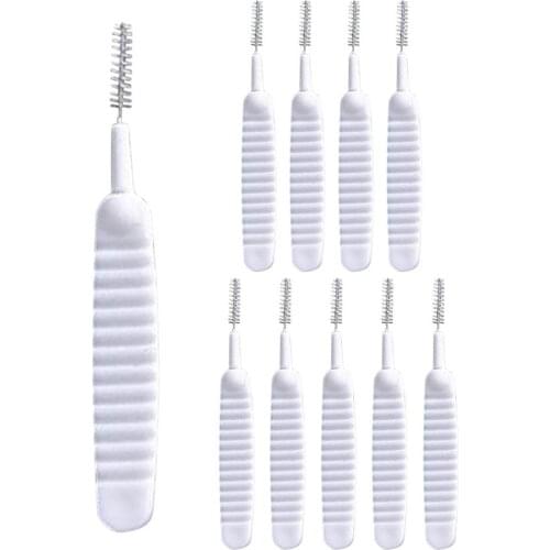 10pc/set Shower Head Cleaning Brush Washing Anti-clogging Small Brush Pore Gap Cleaning Brush For Kitchen Toilet Bath Phone Hole