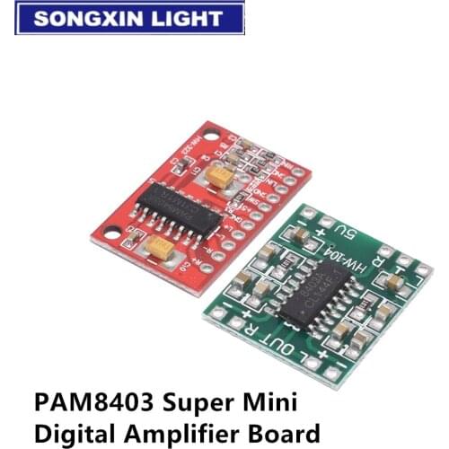 10pcs PAM8403 Super Mini Digital Amplifier Board 2 * 3W Class D Digital 2.5V To 5V Power Amplifier Board Efficient