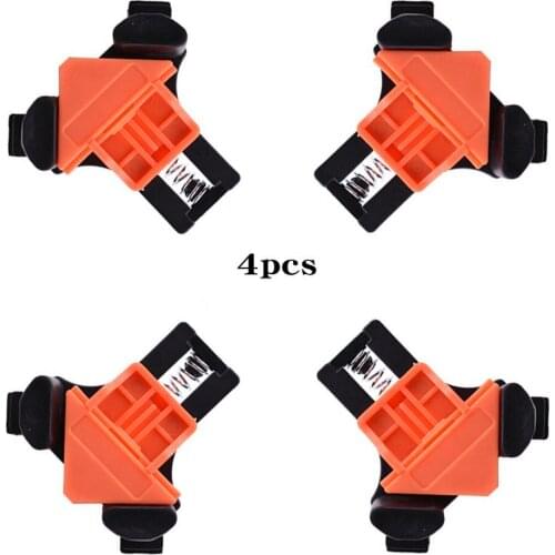 4pcs 90 Degree Right Angle Clamp Fixing Clips Picture Frame Corner Clamp Woodworking Hand Tool Angle Clamps Pipe Clamp Tools