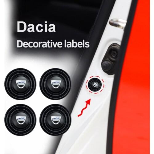 4Pcs Car Door Trunk PVC Shock-Absorbing Anti-Noise Gasket Sticker For Dacia Duster Sandero Logan Lodgy Stepway Dokker Bigster