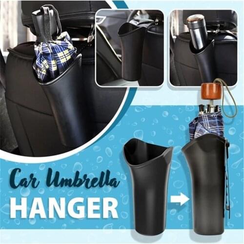Car Umbrella Hanger Car Interior Umbrella Hanger Bag Storage Bucket Umbrella Cover Cup Holder Multi-function Storage Bucket