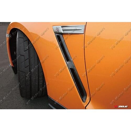 Car Accessories Carbon Fiber OEM Style Front Fender Vent Fit For 2008-2015 R35 GTR CBA Fender Vent Replacement