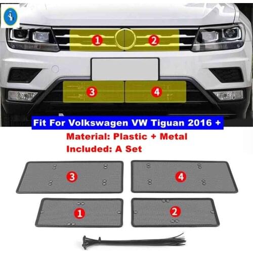 Yimaautotrims Auto Accessory Front Grille Insert Net Insect Screening Mesh Cover Trim Fit For Volkswagen T-Roc T Roc 2018 - 2021