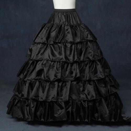 Black White Red A-Line White Wedding Accessories Petticoat Underskirt Slips Evening Prom for Wedding Dress CQ052