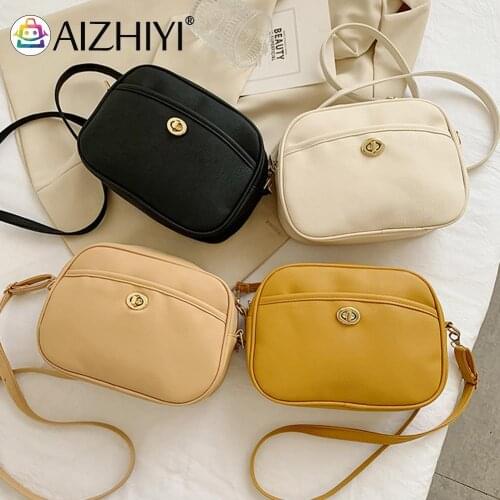 Ladies Small Handbags Fashion Women PU Leather Solid Color Crossbody Shoulder Messenger Bag Casual Ladies Small Handbags Purse