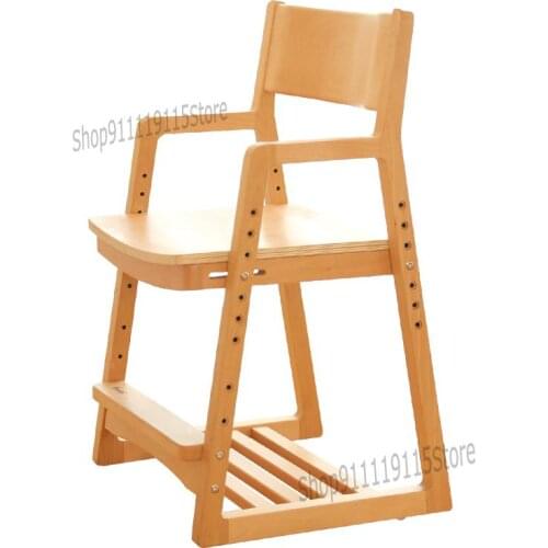 Childrens Study Chair Desk Writing Chair Student Armchair Household Lift Chair Stool Dining Chair