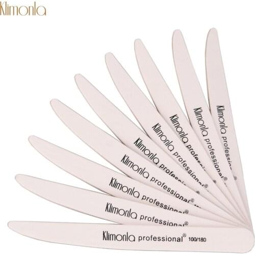 50Pcs/Lot Double-sided Sanding Wood Nail File 100/180 Grit Emery Board Block Artificial Knife Sandpaper Manicure Nail Gel Tools