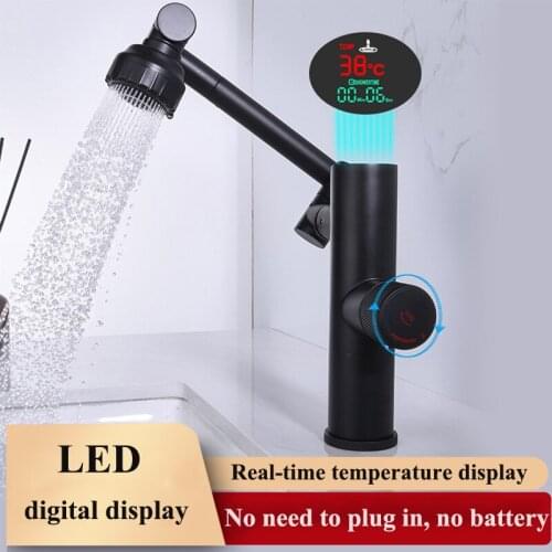 Kitchen Faucet Temperature Display Water Heater Electric Water Heater Digital Display Kitchen Sink Faucet Flexible Faucet
