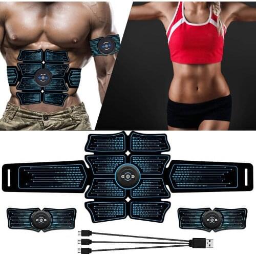 Electromagnetic Stimulation Of Muscles Abdominal EMS Abs Home Gym Trainer Muscles Toner USB Charged Exercise Fitness Equipment