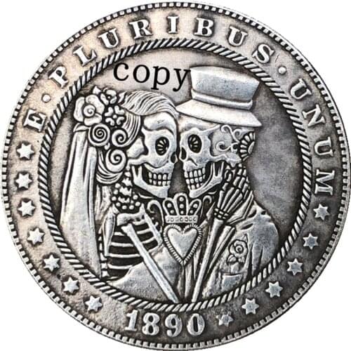 Hobo Nickel 1890-CC USA Morgan Dollar COIN COPY Type 242