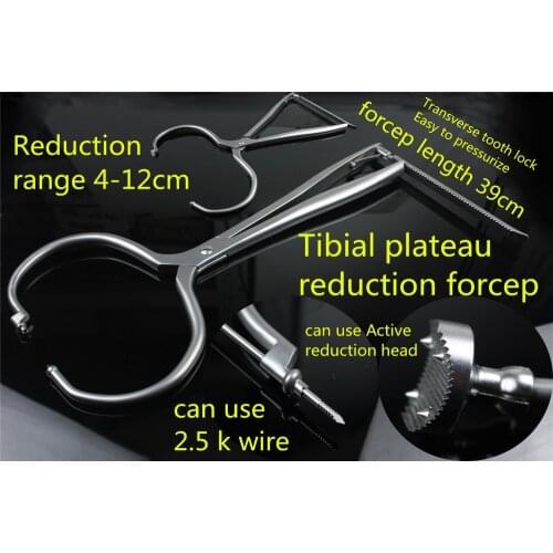 Medical orthopedic instrument Tibial plateau reduction forceps Lower limb Annular reduction Pliers Vigorously pressurizing AO
