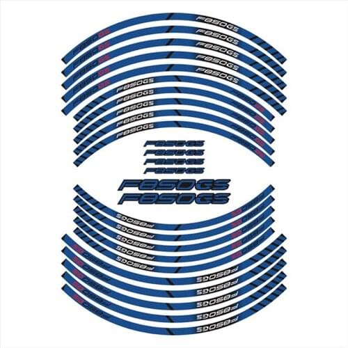 Motorcycle For BMW F 850 GS f850 gs Wheel Sticker Waterproof Reflectives Rim Tire Decals Stickers Protection F850GS LOGO Set