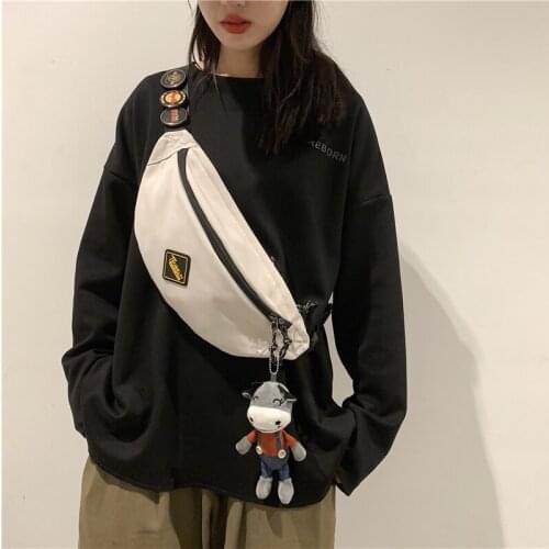 Lucky Bull Chest Pack Bag Leisure Travel Cross Body Small Bag for Teenage Girls Man Shoulder Waist Bag Nylon Cloth Crossbody Bag