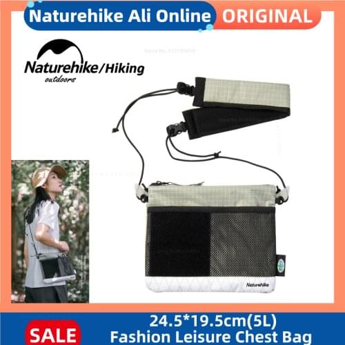 Naturehike Outdoor Hiking Shoulder Bag Leisure Bag Sports Bag 5L Messenger Bag Summer Fashion Leisure Chest Pack X PAC Fabric