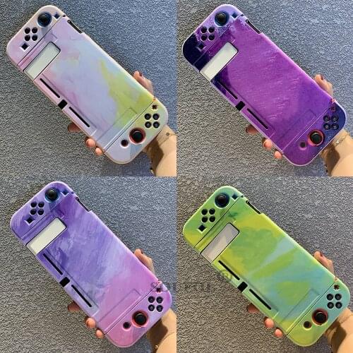 New Watercolor Protective Case Shell for Nintend Switch NS TPU Soft Colorful Protection Case for Nintendo Swtich Accessories