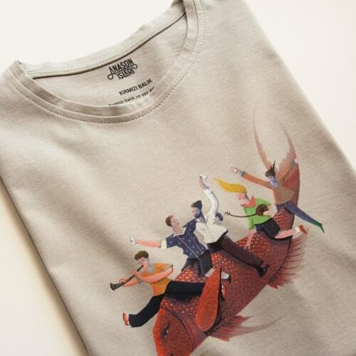 New season mens t-shirt round neck natural cotton original brand normal mold bike collar printed standard size light cool