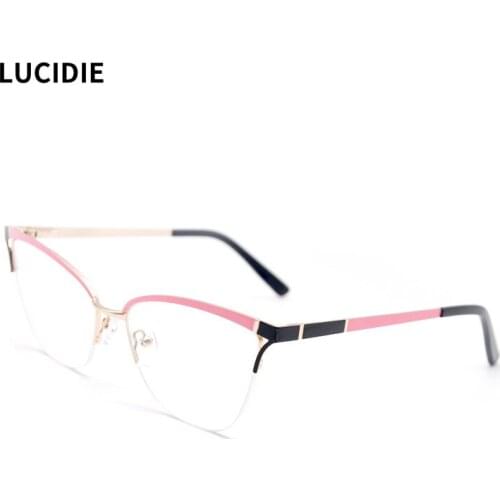 LUCIDIE 2020 Women Clear Lens Eyeglasses Fashion Glasses Women Computer Spectacles Gaming Goggles Transparent Eyewear Frame
