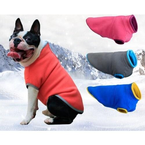 Dog Clothes For Small Dogs Spring Autumn Warm Fleece Puppy Cats Vest Shih Tzu Chihuahua Clothing French Bulldog Jacket Coats