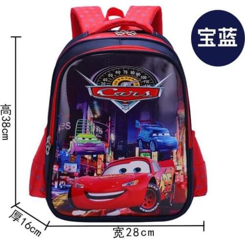 Disney Hot Cartoon cars Backpack For Children Girls Princess Frozen Printing School Bag Best Gift