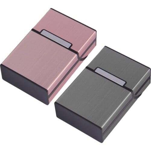 Portable Moisture-proof Cigarettes Slim Aluminum Cigarette Case Cigar Tobacco Holder Box Storage Container Smoking Accessories