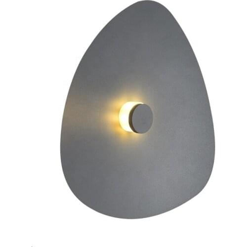 Simple Grey And White Modern Indoor Wall Lamp Led Bed Light Living Room Decorative Night Lamp masa lambası