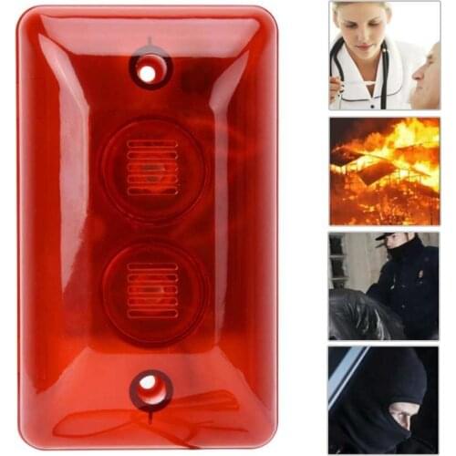 12V Wired Alarm Strobe Siren Sound Siren Flashing Light Security Alarm System High Quality for Home Office Hotel