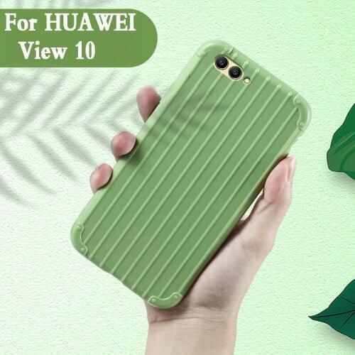 Luxury Luggage For huawei honor view 10 case Fashion Cute Suitcase Trunk phone Silicon Back Cover For huawei honor view 10 Coque