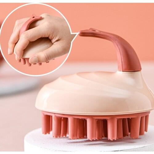 Handheld ABS Scalp Shampoo Massage Brush Washing Shower Hair Comb Mini Head Meridian Massage Comb Good partner for shampoo