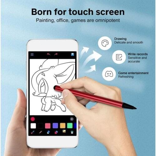 1PC Stylus Pen For Smartphones 2 In 1 Pen For Samsung Screen Tablet Capacity Thin Drawing Pen Xiaomi Pencil Thick Pen I0N3