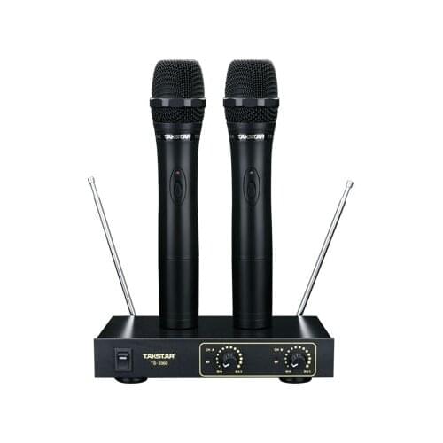 Takstar TS-3360 VHF Wireless Microphone with 6.3mm Mixed output can connect with mixer console/ karaoke amplifierf