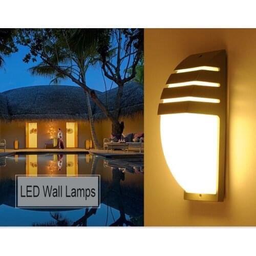 Lemonbest Outdoor Waterproof LED Wall Lamps AC90-260V Aluminum Courtyard Garden Porch Corridor Lights retro wall lamp