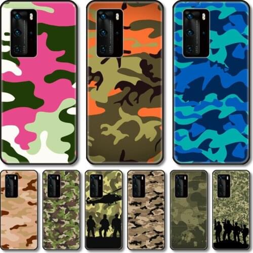 All kinds of camouflage Phone Case For Huawei P 40 30 20 10 9 8 Lite E Pro Plus black cell shell