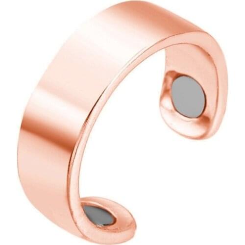 Explosion Models Creative Ring Magnetic Health Ring Rose Gold Magnet Open Ring Gold Silver Magnetic Health Ring Weight Loss Hot