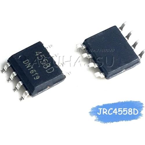 100pcs/lot JRC4558D NJM4558D JRC4558 NJM4558 4558D 4558 SOP-8