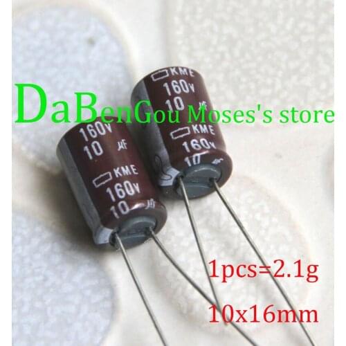 160v 10uf High Quality 100% Original New NCC KME Capacitance Low ESR Audio Electrolytic Capacitor Radial 10x16mm +/- 20% 5pcs