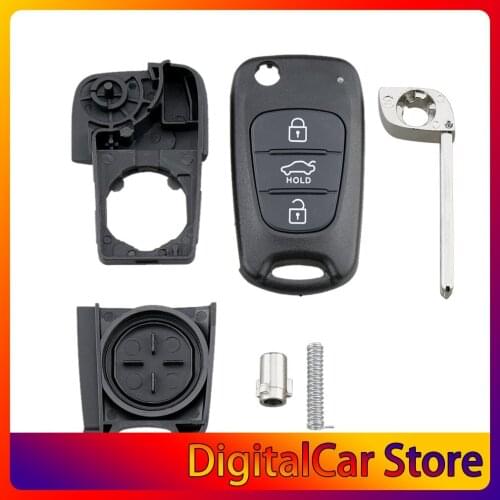 3 BN Flip Remote Key Fob Case Shell for KIA Rondo Sportage Soul Rio