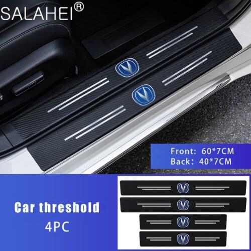 4Pcs/set Car Door Threshold Stickers Guard Scuff Plate Cover Trim For Changan CS95 CS85 CS75 CS55 CS35 CS15 2018 2019 2020 EADO