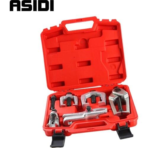 5 Pc Ball Joint Separator Tie Rod End Kit Pitman Arm Puller Auto Tool Set Remover