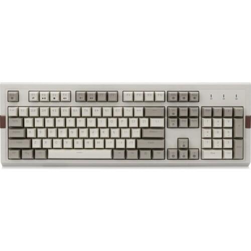 Ajazz AK510 104 Keys Mechanical Keyboard Retro Gaming Keyboard RGB Backlight Wired Keyboard Two-color PBT Ball Key Cap