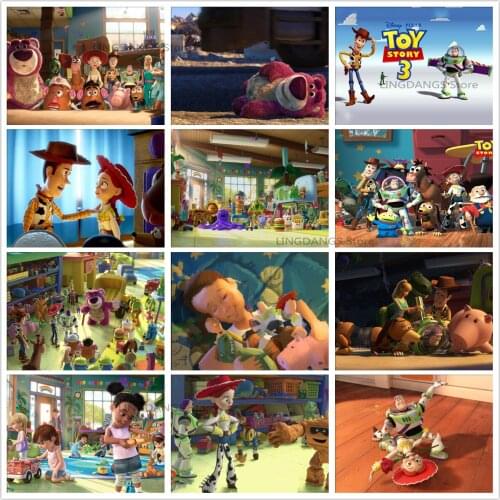 5d Diy Diamond Painting Disney Toy Story 3 Movie Poster Cartoon Diamond Mosaic Embroidery Cross Stitch Kits Art Home Decor Gift